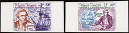 Polynésie Non Dentelés Poste Aérienne N°130 /131 James Cook (2 Valeurs) Qualité:** - Imperforates, Proofs & Errors