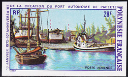 Polynésie Non Dentelés Poste Aérienne N°60 28f Port Autonome De Papeete Qualité:** - Sin Dentar, Pruebas De Impresión Y Variedades