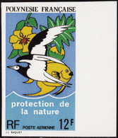 Polynésie Non Dentelés Poste Aérienne N°82 12f Protection De La Nature Qualité:** - Imperforates, Proofs & Errors