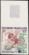 Polynésie Non Dentelés Poste Aérienne N°61 20f JO De Sapporo Qualité:** - Imperforates, Proofs & Errors