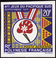 Polynésie Non Dentelés Poste Aérienne N°45 20f Jeux Du Pacifique Sud Qualité:** - Imperforates, Proofs & Errors