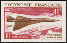 Polynésie Non Dentelés Poste Aérienne N°27 40f Concorde Qualité:** - Sin Dentar, Pruebas De Impresión Y Variedades