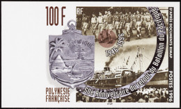 Polynésie Non Dentelés N°508 100f Bataillon Du Pacifique Qualité:** - Imperforates, Proofs & Errors