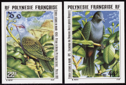 Polynésie Non Dentelés N°479 /480 Oiseaux Uniques Au Monde (2 Valeurs) Qualité:** - Sin Dentar, Pruebas De Impresión Y Variedades