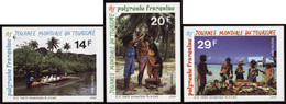 Polynésie Non Dentelés N°440 /442 Journée Mondiale Du Tourisme (3 Valeurs) Qualité:** - Imperforates, Proofs & Errors