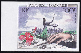 Polynésie Non Dentelés N°389 100f Mozart Qualité:** - Non Dentelés, épreuves & Variétés