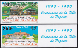 Polynésie Non Dentelés N°358 /359 Papeete (2 Valeurs) Qualité:** - Imperforates, Proofs & Errors