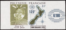 Polynésie Non Dentelés N°363 125f Nouvelle-Zélande 1990 Qualité:** - Geschnittene, Druckproben Und Abarten