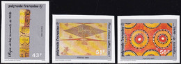 Polynésie Non Dentelés N°328 /330 Art Polynésien (3 Valeurs) Qualité:** - Imperforates, Proofs & Errors