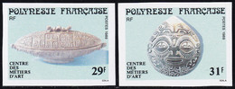 Polynésie Non Dentelés N°324 /325 Centre Des Métiers D'art (2 Valeurs) Qualité:** - Imperforates, Proofs & Errors