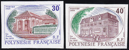 Polynésie Non Dentelés N°322 /323 La Poste En Polynésie (2 Valeurs) Qualité:** - Geschnittene, Druckproben Und Abarten