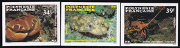 Polynésie Non Dentelés N°275 /277 Faune Marine:crustacés (3 Valeurs) Qualité:** - Imperforates, Proofs & Errors