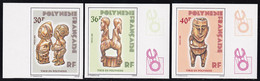 Polynésie Non Dentelés N°227 /229 Tikis En Polynésie II (3 Valeurs) Qualité:** - Imperforates, Proofs & Errors