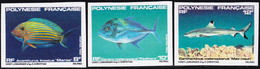 Polynésie Non Dentelés N°192 /194 Faune:poissons (3 Valeurs) Qualité:** - Sin Dentar, Pruebas De Impresión Y Variedades