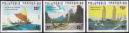 Polynésie Non Dentelés N°111 /114 Pirogues Anciennes (4 Valeurs) Qualité:** - Non Dentellati, Prove E Varietà