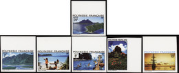 Polynésie Non Dentelés N°97/102 Paysages (6 Valeurs) Qualité:** - Non Dentellati, Prove E Varietà