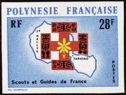 Polynésie Non Dentelés N°91 28f Rallye Des Scouts Qualité:** - Imperforates, Proofs & Errors