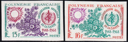 Polynésie Non Dentelés N°60 /61 OMS (2 Valeurs) Qualité:** - Ongetande, Proeven & Plaatfouten