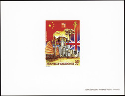 Nouvelle Calédonie épreuves De Luxe Poste Aérienne N°342 A Hong Kong' 97 Année Du Buffle - Imperforates, Proofs & Errors