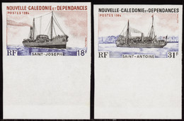 Nouvelle Calédonie Non Dentelés N°484 /485 Bateaux Anciens (2 Valeurs) Qualité:** - Sin Dentar, Pruebas De Impresión Y Variedades