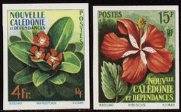 Nouvelle Calédonie Non Dentelés N°288 /289 Flore (2 Valeurs) Qualité:** - Non Dentellati, Prove E Varietà