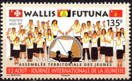 Wallis Et Futuna 2022 - Journée International De La Jeunesse - Bloc De 4 Avec Coin Daté Neuf // Mnh - Ongebruikt