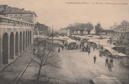 CPA (81) PUYLAURENS Le Marché Promenade Du Ravelin Marchand Ambulant (Animée) - Puylaurens