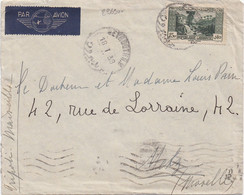 29690# GRAND LIBAN LETTRE PAR AVION Obl BEYROUTH 1939 Pour METZ MOSELLE - Cartas & Documentos