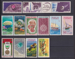 COMORES - 1962/1967 - POSTE AERIENNE - YVERT N°5/11+13/16A+18/19 * MLH  - COTE Pour * = 128.5 EUR. - Nuevos