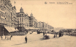 CPA - BELGIQUE - OSTENDE - La Digue Et La Plage - Animée - Oostende