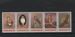 Norfolk Inseln Michel Cat.No. Mnh/** 339/343 Birds - Ile Norfolk