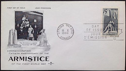 CAS30501 Canada 1968 Commemorating Fiftieth Anniversary Of The Armistice WWI / FDC - 1961-1970