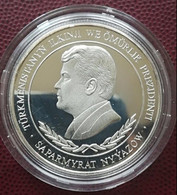 Turkmenistan 500 Manat 2000, Silver, PROOF, - Turkmenistan