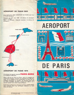 Airports Orly And Le Bourget In Paris France Old Brochure Prospect - Autres & Non Classés