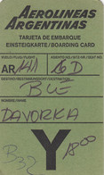 Airport Frankfurt Am Main Boarding Pass Aerolinias Argentinas - Instapkaart
