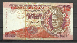 BILLETE DE MALASIA DE 10 RINGGIT - Malaysie