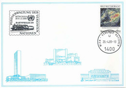 Sonderkarte  "Bahnphilex München"   Wien          1989 - Lettres & Documents