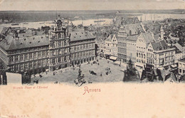 CPA - BELGIQUE - ANVERS - Grande Place Et L'escaut - Précurseur Et Dos Non Divisé - Antwerpen