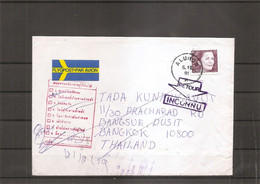 Suède ( Lettre Par Avion De 1991 De Alunda Vers La Thailande Et Réexpédiée à Voir) - Cartas & Documentos