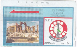 SYRIA(Tamura) - Trails Tdmr, Art No 132, S.T.E. Telecard 200 Units(HII-100496, Grey Reverse-6), Used - Paesaggi