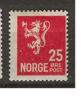 1926 MH Norway Mi 125 - Ungebraucht