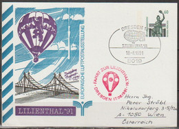 Bund Privatganzsachen Nr. PP 152 C2/006a LILIENTHAL91 ( PK 386 )günstige Versandkosten - Private Postcards - Used