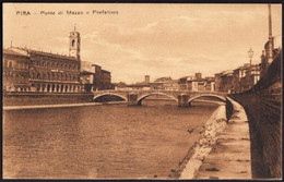 PISA - PONTE DI MEZZO E PREFETTURA - 1922 - FP - STORIA POSTALE - Pisa