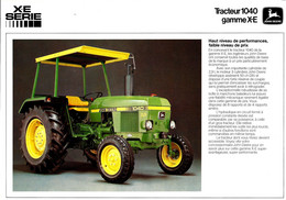 DOCUMENTATION AGRICULTURE MATERIEL AGRICOLE  TRACTEUR 1040 JOHN DEERE B.E. VOIR SCANS - Advertising