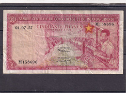 Congo Kongo  50fr 1957 - Zonder Classificatie