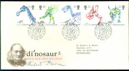 Great Britain 1991 FDC 150th Anniversary Of Dinosaur's Identification By Owen - 1991-2000 Decimal Issues