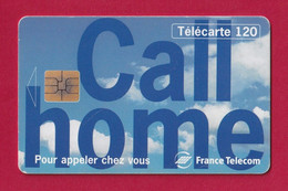 Télécarte 120 Unités  France Télécom   " Call Home " Usagée -  06/95 - Tirage 4 Millions - Operadores De Telecom