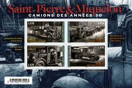 St. Pierre & Miquelon - 2022 - Trucks Of The 1930s - Mint Souvenir Sheet - Unused Stamps