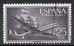 Spain 1955. Scott #C148 (U) Plane And Caravel - Oblitérés