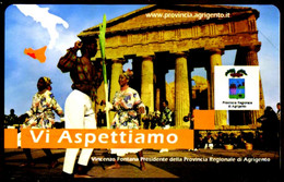 G 2401 903 C&C 4467 SCHEDA TELEFONICA NUOVA AGRIGENTO VI ASPETTIAMO - PROVA ARC - Test- Und Dienst-TK